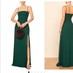 Emerald Reformation gown, worn once to wedding